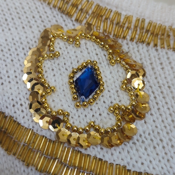 Vintage CelinaYang MCM Holiday Sweater sz S - Picture 4 of 8